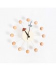 111nuevo Reloj de pared decorativo, Relojes de pared silenciosos, aguja de cuarzo, reloj de bola de madera de moda popular, deco