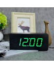 JINSUN relojes digitales LED Despertador de madera cuadrado moderno colorido reloj Despertador con Sensor de escritorio de Contr