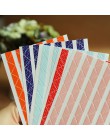 390 unids/lote (5 hojas) DIY encaje color sólido opaco papel para esquinas pegatinas para álbumes de fotos álbum de recortes par