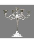 Plata/oro/bronce/Negro 3 brazos Metal Pilar candelabros velas de decoración de boda soporte Mariage hogar Decoración candelabros