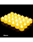 24 Uds LED vela té luz batería lámpara simulación Color llama parpadeante hogar boda cumpleaños fiesta decoración velas