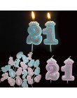 Número 0-9 velas de cumpleaños para tarta Feliz cumpleaños para niños adultos boda/fiesta vela de corona herramientas de decorac