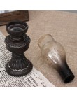 Artesanías creativas de resina nostálgico queroseno lámpara candelabro decoración de vela cubierta de vidrio Vintage candelabros