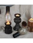 Artesanías creativas de resina nostálgico queroseno lámpara candelabro decoración de vela cubierta de vidrio Vintage candelabros