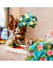 Creativo hueco oro/plata metal candelabro mesa de centro de mesa boda florero estante Hogar y hotel Camino Decoración