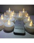 Paquete de 12 velas LED parpadeantes electrónicas sin llama a Control remoto brillo té luz ámbar para fiesta de boda Navidad Dec
