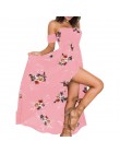 Nuevo Vestido largo estilo bohemio para mujer con hombros descubiertos De verano Vestido De playa con estampado Floral Vintage V