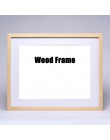 Naturaleza sólida Simple marco de madera A4 A3 negro blanco madera Color foto marco con esteras para accesorios de montaje en pa