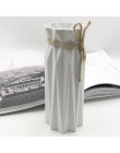 Florero de plástico Origami florero cesta de flores blanco cerámica imitación arreglo con flores artificiales contenedor hogar D