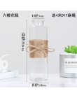 Jarrones de vidrio nórdico creativo decoración de mesa de sala de estar hidropónicos de agua transparente soga de flor jarrón de