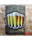 Cerveza sin hielo aquí pintura arte cartel Metal antiguo signos lata Bar Pub Club hogar decorativo Retro pegatinas de pared YN01