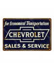 Motors camiones autobús de coches servicio de piezas de venta Vintage carteles de Metal lata placas decorativas pegatinas de par