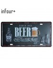 Nueva venta caliente Placa de grupo de cerveza placa de Metal coche número lata signo Bar Pub café decoración para el hogar Meta