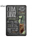 [Cuatro +] MOJITO CUBA LIBRE de signos casa decoración Vintage señales de estaño para pub casa placas decorativas de Metal signo