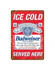 Placa libre de cerveza fría de hielo Vintage Metal estaño signos Bar Pub Plato decorativo Bar Pub Club decoración whisky Corona 