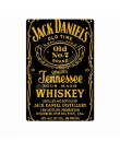 Jack Wine whisky Vintage Metal lata con letrero para Bar Casino hogar Decoración cerveza placa publicitaria pintura cartel pared