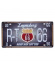 USA Vintage Metal lata señales Ruta 66 coche número placa cartel Bar Club pared garaje decoración del hogar 15*30cm A133
