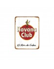 Havana Club placa Italia cerveza Martini Vintage placas de Metal Barra de cafetería pub señal decorativa pegatinas de pared arte
