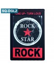 [SQ-DGLZ] Rock y música signo de Metal decoración de paredes para Bar estaño signo de Metal Vintage signos casa decoración pintu