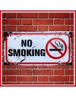 Eslogan de advertencia No fumar decoración del hogar Vintage Metal lata signo Bar  Pub  Hotel letrero de Metal decorativo arte