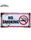Eslogan de advertencia No fumar decoración del hogar Vintage Metal lata signo Bar  Pub  Hotel letrero de Metal decorativo arte