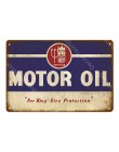 Vintage ampoli Veedol Motor aceite Metal signos ELF Tydol gasolina garaje decoración NGK Champion bujías arte cartel placa de pa