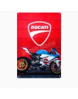 Placa Ducati Corse Vintage Metal lata con letrero para Bar garaje placa decorativa Motorcylce hierro pintura Motor pared arte pe