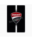 Placa Ducati Corse Vintage Metal lata con letrero para Bar garaje placa decorativa Motorcylce hierro pintura Motor pared arte pe
