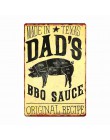 DAD'S BBQ mejor carne Retro placa decoración de pared para Bar Pub cocina hogar póster clásico de Metal placa Metal signos Placa