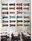 Bienvenido salida flecha Irregular estaño placa con indicaciones Metal Vintage pared Casa garaje Pub restaurante arte decoración