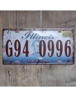 Hohappyme placas para automóviles americanos número Placa de licencia de ee.uu. Placa de garaje Metal estaño signo Bar decoració