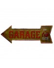 Bienvenido salida flecha Irregular estaño placa con indicaciones Metal Vintage pared Casa garaje Pub restaurante arte decoración
