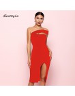 Seamyla 2019 vendaje vestido Sexy blanco negro rojo un hombro Bodycon vestido de verano para mujeres nuevos Vestidos de fiesta d