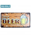 [SQ-DGLZ] Placa de cerveza caliente tienda decoración de paredes para Bar estaño signo Vintage Metal decoración hogar pintura pl