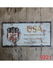 Cartel de Metal de decoración de pared para el hogar de Las Vegas, Texas US 66, carteles de estaño Vintage, placa de matrícula d