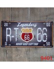 Cartel de Metal de decoración de pared para el hogar de Las Vegas, Texas US 66, carteles de estaño Vintage, placa de matrícula d