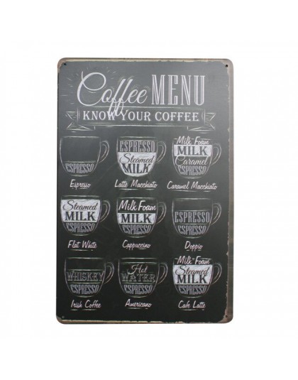 Nuevo café es siempre cartel Vintage señales de Metal decoración del hogar Vintage señales de estaño para pub placas decorativas