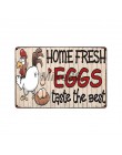 [Mike86] los pollos felices ponen más huevos signo de Metal Home Store decoración de la granja Retro póster para muro de animale