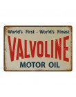 Placa de aceite de Motor Retro Vintage Metal estaño signos Home Bar garaje gasolinera placas de hierro decorativas pegatinas de 