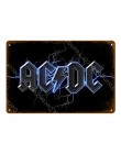 Rock ACDC banda de Metal Vintage signos AC DC Club de Música publicidad placa Bar Café Pub Casino decoración etiqueta de la pare