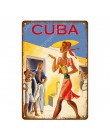 Retro visita Cuba libre Metal signos Pub Bar habitación Club decoración Vintage pared arte Carft Placa de pintura Havana noche c