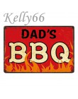 [Kelly66] advertencia de la zona de barbacoa fresca fiesta de barbacoa cartel de Metal hojalata decoración del hogar Bar pared a
