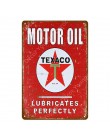 Rojo indio gasolina Esso Castrol Texaco Rocket Motor aceite póster metálico de Estilo Vintage placa con inscripción para Bar gar