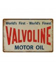 Placa de aceite de Motor Retro Vintage Metal estaño signos Home Bar garaje gasolinera placas de hierro decorativas pegatinas de 