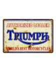 Motor Vaspa Triumph Metal póster pared impresiones estaño signo Vintage Metal Placa de café casa tienda Bar Pub Decoración