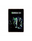 [Mike86] ÁREA DE wanting 51 quiero creer OVNI Aliens Metal signo pared placa cartel pintura personalizada habitación decoración 