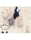 3d blanco unicornio oveja ciervo Cisne pared decoraciones animales cabeza juguetes niños dormitorio colgar pared arte regalos de