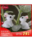 2019 2 uds hermosas plantas de resina conejo lindo Micro paisaje ornamentos suculentos planta decoración jardín miniaturas DIY m