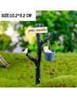 Mini faro agua puente figurines en miniatura artesanías de hadas para jardín Gnomo Moss Terrario de regalo DIY adorno decoración