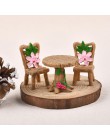 3 unids/set Silla de mesa de resina artesanía micro adorno de paisaje Hada en miniatura de jardín estatuilla de terrario Bonsai 